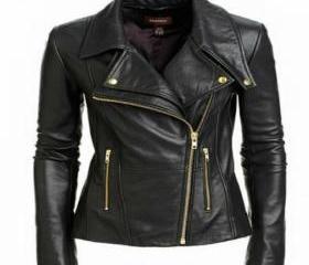 Womens Real Lambskin Leather Jacket Motorcycle Slim Fit Biker Style_54 ...